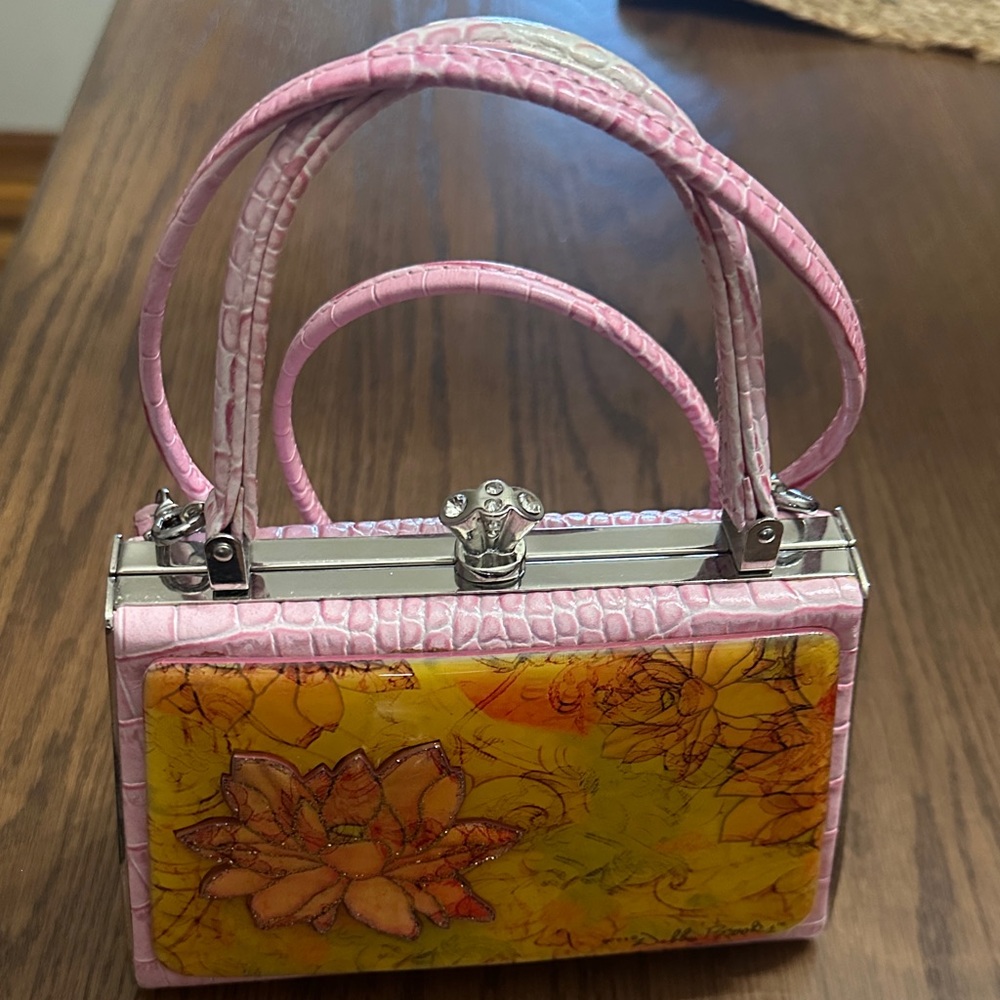 Debbie Brooks bag- Pink and Yellow Floral Women's Handbag
